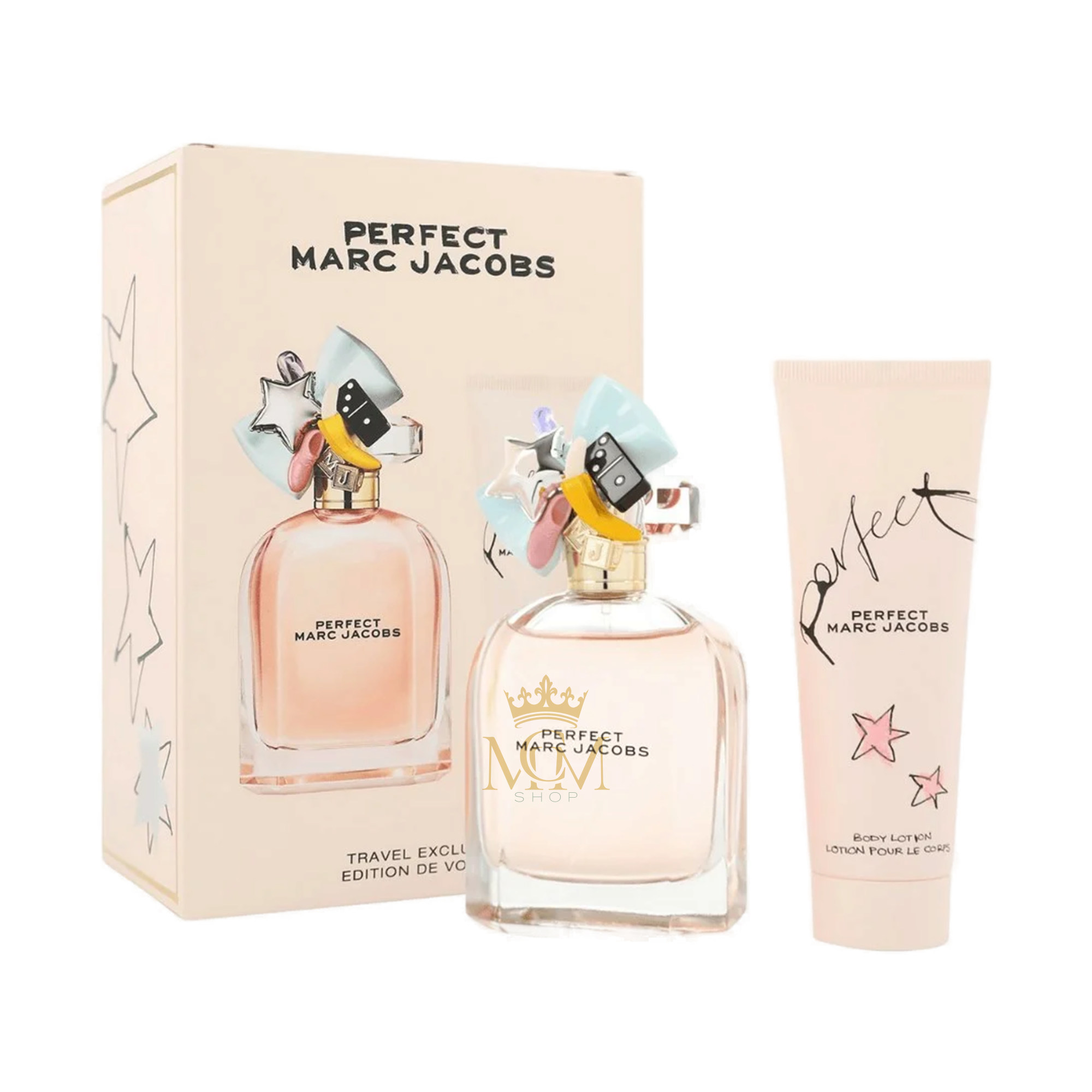 MARC JACOBS PERFECT (W) EDP 100ML + BL 75ML TRAVEL SET 1 MARC JACOBS PERFECT (W) EDP 100ML + BL 75ML TRAVEL SET