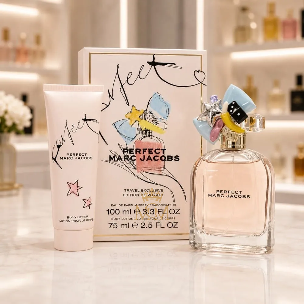 MARC JACOBS PERFECT (W) EDP 100ML + BL 75ML TRAVEL SET 2 MARC JACOBS PERFECT (W) EDP 100ML + BL 75ML TRAVEL SET - Image 2