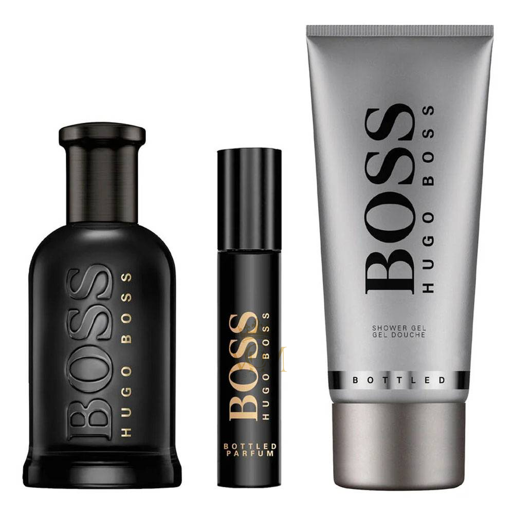 BOSS BOTTLED SET PARFUM 100ML + PARFUM 10ML + SG 2 BOSS BOTTLED SET PARFUM 100ML + PARFUM 10ML + SG - Image 2