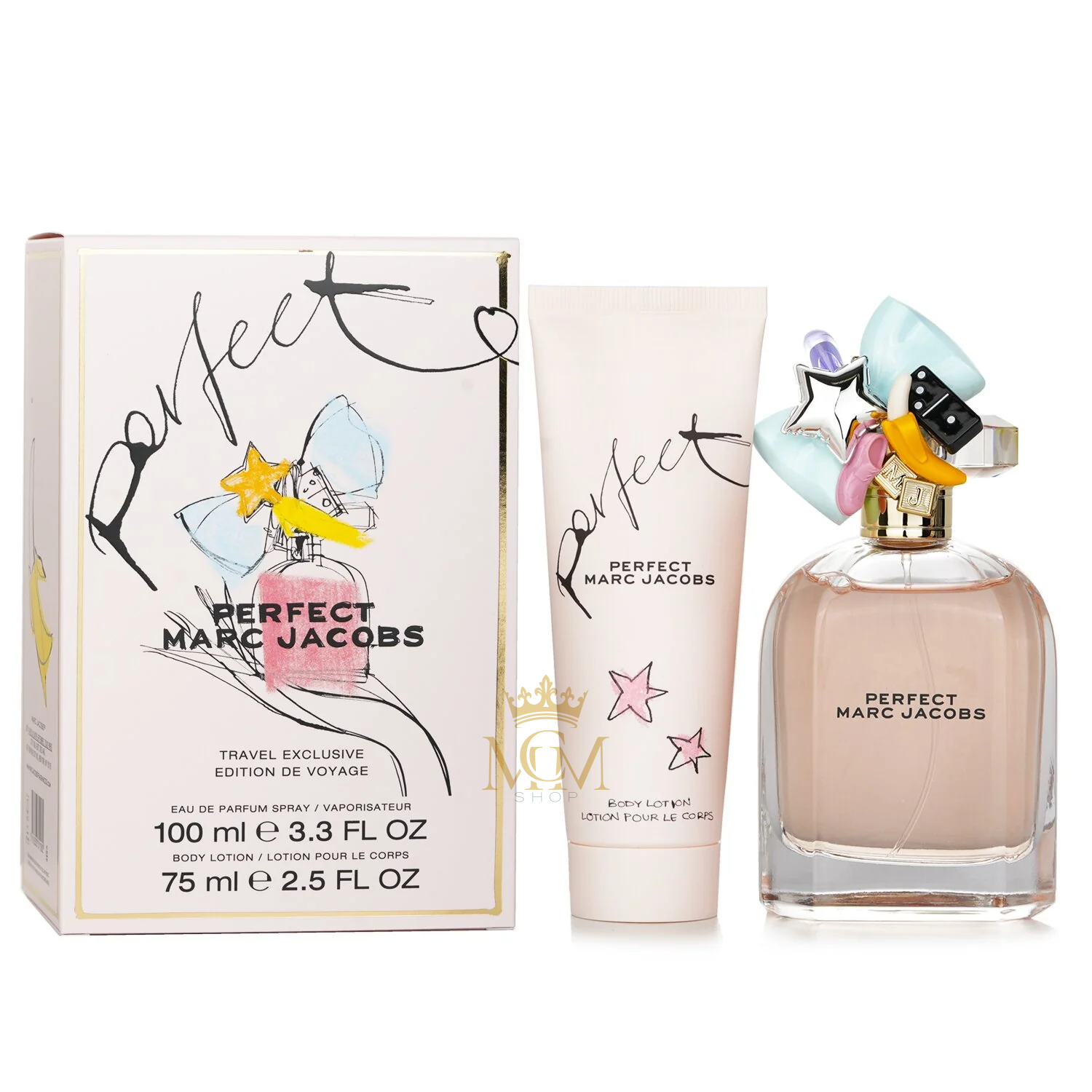 MARC JACOBS PERFECT (W) EDP 100ML + BL 75ML TRAVEL SET 4 MARC JACOBS PERFECT (W) EDP 100ML + BL 75ML TRAVEL SET - Image 4